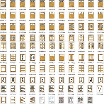 SECONDARY CLASSROOM DECOR, BINDER LABELS, Grunge - preview 3