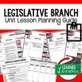 Legislative Branch Lesson Plan Guide Civics Government Back To School - preview 1
