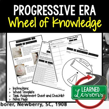 Progressives Activity, Wheel of Knowledge (Interactive Notebook) - preview 1
