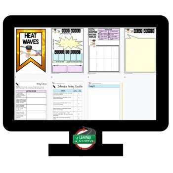 Heat Waves Activity Unit Review Research, Bookmark Brochure, Writing & Google - preview 3