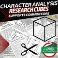 Character Analysis Activity Research Cube with Writing Extensions (English) - preview 1