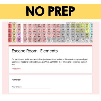 Elements Digital Escape Room, Elements Breakout Room, No Prep - preview 4
