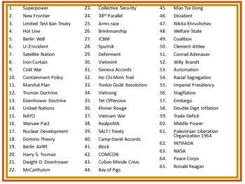 Cold War Word Wall Pennants World History Word Wall - preview 2