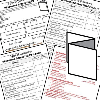 Types of Businesses Activity Foldable, Economics Curriculum - preview 2