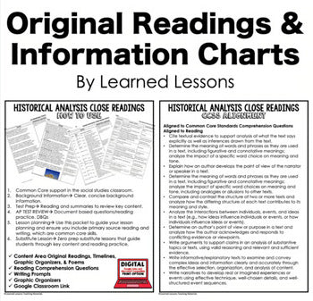 Geography of Canada DBQ Reading Activity Google DBQ Close Reading FREE - preview 3