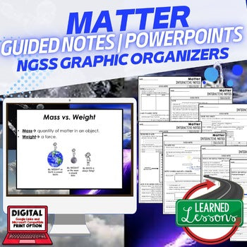Matter Guided Notes and PowerPoints Physical Science Activity - preview 1