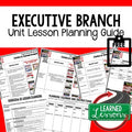 Executive Branch Lesson Plan Guide Civics Government Back To School - preview 1