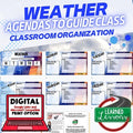 Weather Agenda PowerPoint & Google Slides, Earth Science Agenda - preview 1
