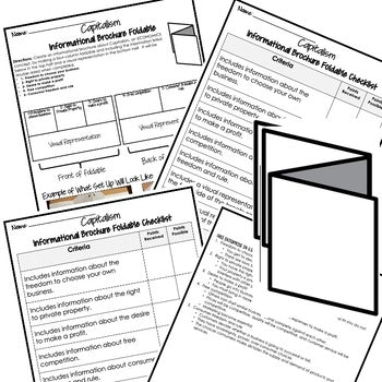 Capitalism Activity Foldable, Economics Curriculum - preview 2
