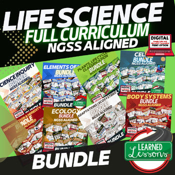 NGSS Science Curriculum Bundle | Earth, Life & Physical Science | Print Digital - preview 3