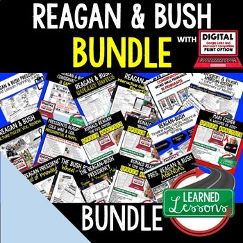 Reagan & George H.W. Bush Bundle | Cold War, End of the Cold War & Modern U.S. - preview 1