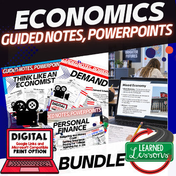 Economics Guided Notes & PowerPoint Bundle | Free Enterprise | Print & Digital - preview 1