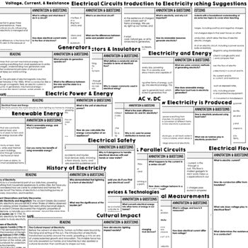 Electricity Science Reading Comprehension Passages and Questions Google Print - preview 2