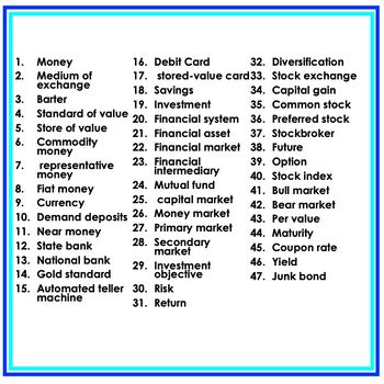 Money Banking & Finance Game Cards | Financial Literacy Review Activity - preview 3