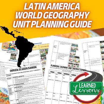 Latin America Lesson Plan Guide for World Geography Back To School - preview 1