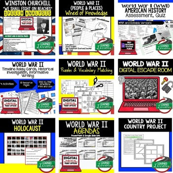 World War II Activities Bundle | WWII Print & Digital Lessons for U.S. History - preview 4