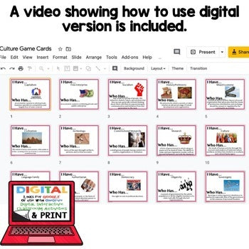 People & Resources Game Cards, Geography Test Prep,  Digital Distance Learning - preview 3