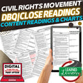 The Civil Rights Movement DBQ Close Reading Textbook Replacement Google Print - preview 1