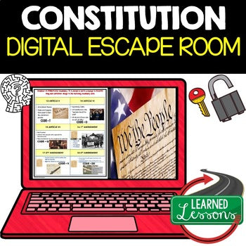 Civics Digital Escape Room Bundle | Government Breakout Activities | Google - preview 4