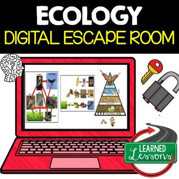 Ecology Digital Escape Room, Ecology Activity Life Science Escape Room - preview 1