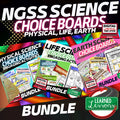 NGSS Science Activities Choice Boards Life, Physical, Earth Science Choice Board - preview 1