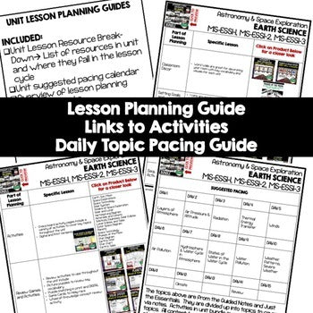 Earth, Sun, Moon & Planets Lesson Plan Guide | NGSS Earth Science Lesson Plans - preview 2