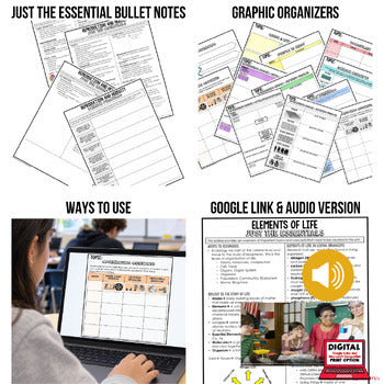 Reproduction Outline Notes, Reproduction Bullet Notes, NGSS - preview 2