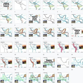 Maya, Inca, Aztec Mapping Activity, Mapping American Empires PRINT & DIGITAL - preview 2