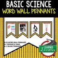 Science Inquiry Word Wall Pennants Earth Science Word Wall - preview 1