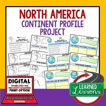 North America Project Activity World Geography Digital Distance Learning & Print - preview 1