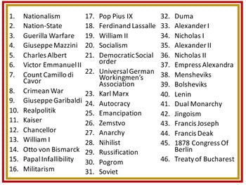 Nationalism Spreads Word Wall World History Word Wall World History Posters - preview 2