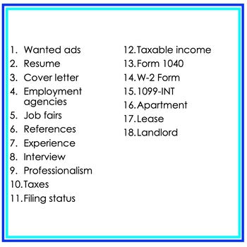 Applying for a Job Game Cards | Career Readiness | Personal Finance Activity - preview 3