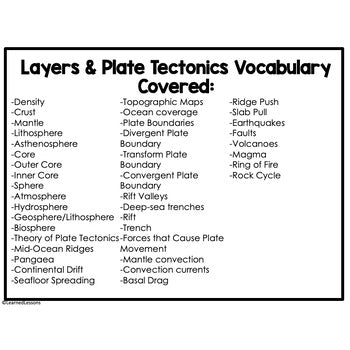 Earth's Layers Plate Tectonics Game Cards, Earth Science Game Cards - preview 2