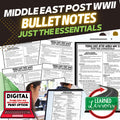 Middle East Post WWII Outline Notes, Bullet Notes, Unit Review, Test Prep - preview 1