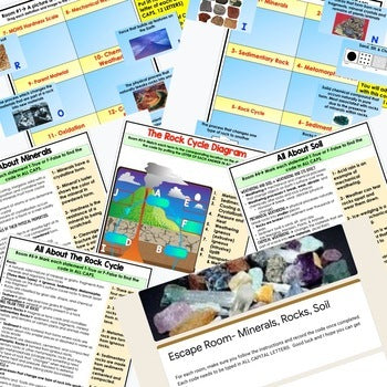 Earth Science Digital Escape Room Bundle, Earth Science Activity - preview 4