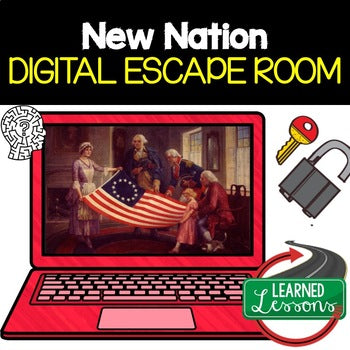 Early Republic Escape Room | New Nation Digital Breakout | U.S. History - preview 1
