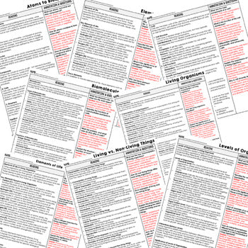 Elements of Life Science Reading Comprehension Passages and Questions Google - preview 3