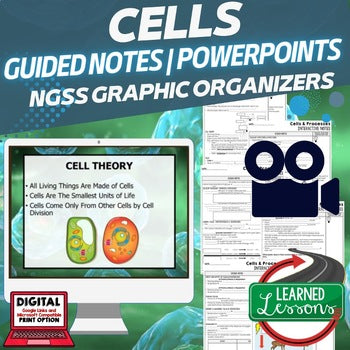 Life Science Guided Notes & PowerPoints Bundle | NGSS Biology Interactive Notes - preview 4