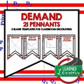 Demand Word Wall Pennants Economics Word Wall - preview 1