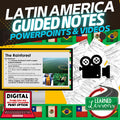 Latin America Guided Notes & PowerPoints World Geography Guided Notes | - preview 1