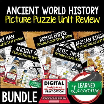 Roman Empire Activity Vocabulary Picture Puzzle World History Curriculum - preview 4