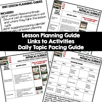Energy Use & Renewal Lesson Plan Guide | NGSS Physical Science Lesson Plans - preview 2