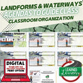 Landforms Agenda PowerPoint & Google Slides, Earth Science Agenda - preview 1