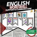 English ELA Common Core Word Wall Pennants (Grades 6-8), English Word Wall - preview 1