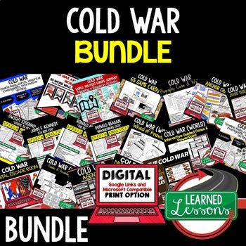 Cold War Activities Bundle | World History Print & Digital Lessons - preview 1