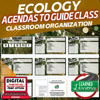 Ecology Agenda PowerPoint & Google Slides, Life Science Agenda - preview 1