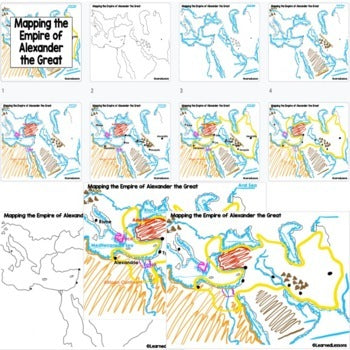 Alexander the Great Map Activity, Mapping Alexander's Empire PRINT & DIGITAL - preview 3