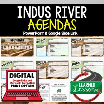 Indus River Valley Agenda PowerPoint & Google Slides, World History Agenda - preview 1