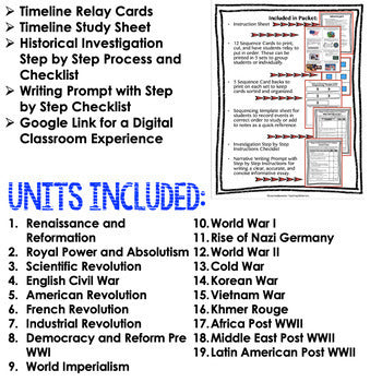 World Imperialism Timeline, Investigation, & Writing, Digital Learning, & Print - preview 2