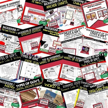 Government Activities Bundle | Civics Unit | Print & Google Classroom - preview 2